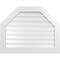 Ekena Millwork Octagonal Top Surface Mount PVC Gable Vent: Functional, w/ 3-1/2"W x 1"P Standard Frame, 38"W x 30"H GVPOT38X3001SF - alternate 1